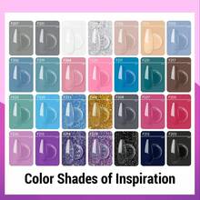 JEWHITENY Poly Gel Nail Kit 14 Colors - Yellow Nude Pink Blue Purple Glitter Tones Starter Kit With UV Lamp Base &Amp; Top Coat All-In-One Gift For Women Need U V Light Curing - F201-f228+MINI KIT - View 2