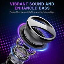 Altavoz Bluetooth compatible con imán G300, altavoz portátil recargable con luz RGB, altavoz pequeño para camping, fiestas y escritorio, altavoz para ducha, audio - Azul - Ver 6