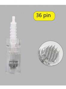 Aiguilles de cartouche de rechange pour le dispositif de beauté électrique Ultima M8 A10 Dermapen (), convenant aux soins de la peau, au minoxidil, au derma-roller, à la thérapie par microneedling, aux produits de beauté et de soins de la peau, aux spas, aux soins personnels, aux outils de soins de la peau, aux soins du visage, aux fournitures pour thérapeutes de beauté, aux massages, aux outils de massage du visage, aux rouleaux faciaux, etc. - Transparent - Voir 4