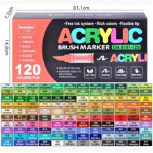 24/12pcs Alcohol-Based Marker Pens With Soft Tips, Suitable For Students, Vivid Non-Transparent, Stackable Colors, Versatile Choices, Watercolor Brush, Beautiful Look For Art Students & DIY School Supplies, Back To School