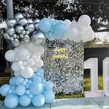 20/30/50 pièces Ballons en latex bleu clair vibrants, ballons bleus de 10 pouces convenant pour une baby shower, un gender reveal, un anniversaire, un mariage, une décoration de fête de remise des diplômes