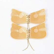 2 对粘性胸罩，露背无肩带胸罩聚拢，粘性隐形提升胸罩，婚礼聚拢胸罩，适合露背无钢圈晚礼服 - 彩色 - 查看 5