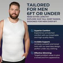 Gynecomastia Compression Shirt For Men - Slimming Undershirt Tank Top - trắng - Xem 9