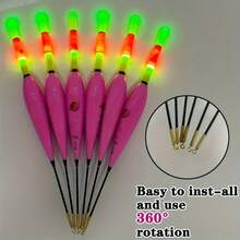 1 Set LED Fishing Float With Gravity Sensor And Color Changing Light, Battery Powered, IPX7 Waterproof, High Visibility Polymer, Non-Rechargeable, Suitable For Night Fishing Under 1968.5 Inches