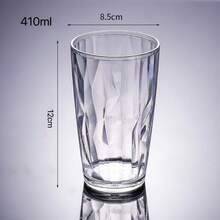 1pc 310ML/410ML Acrylic Multi-Color Dopamine Juice Cup, Beverage Cup, PC Material Household Plastic Cup, Cafe Large Capacity Water Cup, Diamond Pattern Highly Attractive Anti-Fall Anti-Hot, Stackable Outdoor Portable Set - Multicolor - View 24