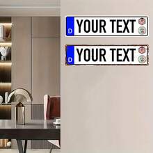 Customized Retro Metal Sign - Wall Art With Personalized Text For Living Room, Hallway, Office, With 2 Font Options - 10.01 X 40.01cm Vintage Home Decor - Durable Wall-Mounted, Battery-Free