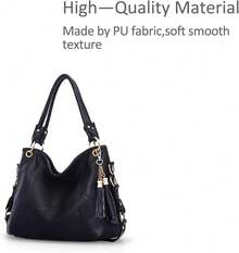 Vintage Leather Tote Bag For Women – High-Quality Shoulder Bag Made Of Soft Leather With An Adjustable Shoulder Strap And An Interior Zipped Pocket – Classic Design With Ample Capacity, Suitable For Everyday Commuting, Shopping, And Casual Dates – Available In Various Colors, Elegant And Practical (The Metal Hardware Is Gold-Tone)