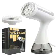 SEAGO Vaporizador de ropa portátil de 1500W, 1 ajuste de calor, temperatura de vapor de 130°C, capacidad del tanque de agua de 300ML, vaporizador de ropa de alta calidad, apto para viajes, uso doméstico, vuelta al colegio, artículos de viaje