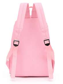 4 piezas Mochila multicompartimento de gran capacidad para estudiantes universitarios y viajes cortos, adecuada para ir y volver al colegio - Multicolor - Ver 3