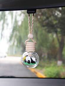 1 pieza Adorno colgante de botella de perfume con diseño de panda para el interior del coche, accesorio para el espejo retrovisor - Unitalla - Ver 14