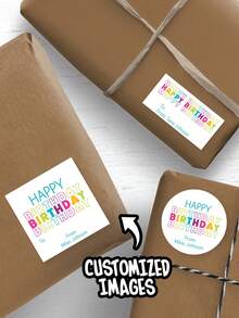 4厘米24-500PCS定制圆形方形防水贴纸|个性化贴纸|徽标贴纸|商务贴纸|标签|邮资标签|订单贴纸|婚礼贴纸|派对贴纸|生日贴纸|毕业礼物标签/贴纸|母亲节父亲节礼物贴纸|万圣节贴纸|圣诞节贴纸|独立日贴纸|感恩节贴纸|全息贴纸学校用品，返校 - 白底不乾膠 - 查看 1