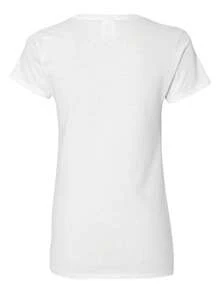 V-Neck Cute Floral Linocut Poppy T Shirt, Vintage Boho Tee With Red Poppy Flower PrintV Neck T-Shirt For Women, Soft And Breathable, Perfect For Holiday Parties & Gift - 白色 - 查看 4