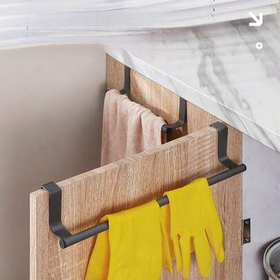 Long Kitchen Towel Bar, Stainless Steel Towel Rack For Cabinet Door, Bathroom & Kitchen