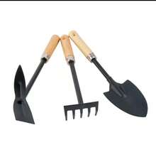 Herramientas de Jardinería Portátiles Rastrillo Micro Paisajismo Madera Antideslizante y Transplante - 04563 - Ver 8