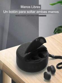 Mini Bocina Portátil Con Audífonos Integrados Aleatorio - Multicolor - Ver 3