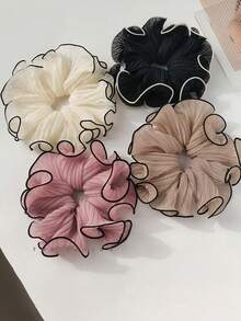 4件套女士多功能大号纱布发圈，四季通用发绳马尾发圈发圈发绳，发圈发饰头饰