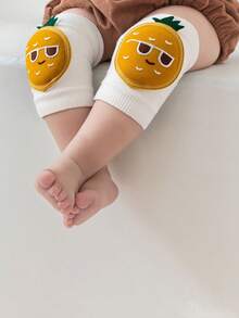 1 Pair Of Children's Football Knee Pads, Baby Crawling Knee Pads Suitable For Indoor Learning, Crawling, Anti Fall Knee Pads, Elbow Pads, And Leg Pads For Protection, Baby, Baby Knee Pads - Multicolor - View 2