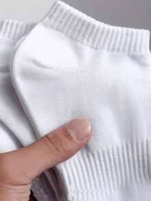 1/5/10/20 Pairs Black & White Leg Warmers Set, Minimalist Multi-Functional Casual, Sports, Ankle, Low-Cut, Invisible Leg Warmers, Unisex, All Season - Multicolor - View 7