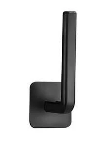 2 件装无胶黑色无缝挂钩宽松洗碗布衣架，厨房壁挂式纸巾收纳架