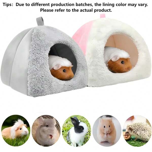 1 Pc Guinea Pig Hideout Bed Rabbit House Cave Accessories Cozy Hide-Out For Bunny Hedgehog Ferret Chinchilla&Other Small Animals