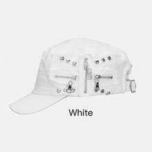 Gorra de béisbol americana de remache retro, estilo plano, de nicho para rostro de persona mayor con cabeza grande