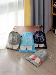 50 Peças Bolsa de Armazenamento de Sapatos de Viagem Portátil - Bolsa Transparente à prova d'água, Bolsa de Sapato Não Tecida, Organizador de Armário, Bolsa à Prova de Poeira, Bolsa Suspensa de Organização de Roupas, Para Organização e Armazenamento, Para Casa, Escritório, Escola, Acessórios de Sapatos e Botas, Material Escolar