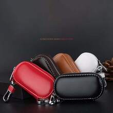 Funda lisa y sencilla para llave de coche unisex, bolsa para llaves de negocios, protector de llave con control remoto, estuche para llave con logotipo de coche - Multicolor - Ver 10