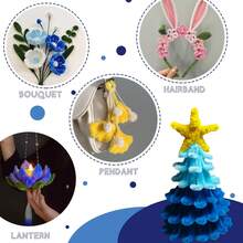 100/200/300/500/1000 件优质白色雪尼尔管道清洁器套装，带教学视频 - 灵活毛绒工艺棒，适用于 DIY 项目、圣诞装饰等 - 翠綠色 - 查看 8