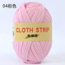 1 Pc T-Shirt Yarn, 7 Oz/200g, 72 Yd/66m Elastic Fabric Crochet Knitted T-Shirt Yarn, Thick Polyester Ribbon Used For Crochet/Woven Bags, Baskets, Carpets, Home Decor, DIY Crafts - Multicolor - View 25