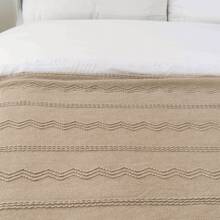 Tan Throw Blanket For Couch Sofa, Boho Decorative Throw Blanket With Fringe, Taupe Knitted Blanket Throws, Home Decor, 50"X60"