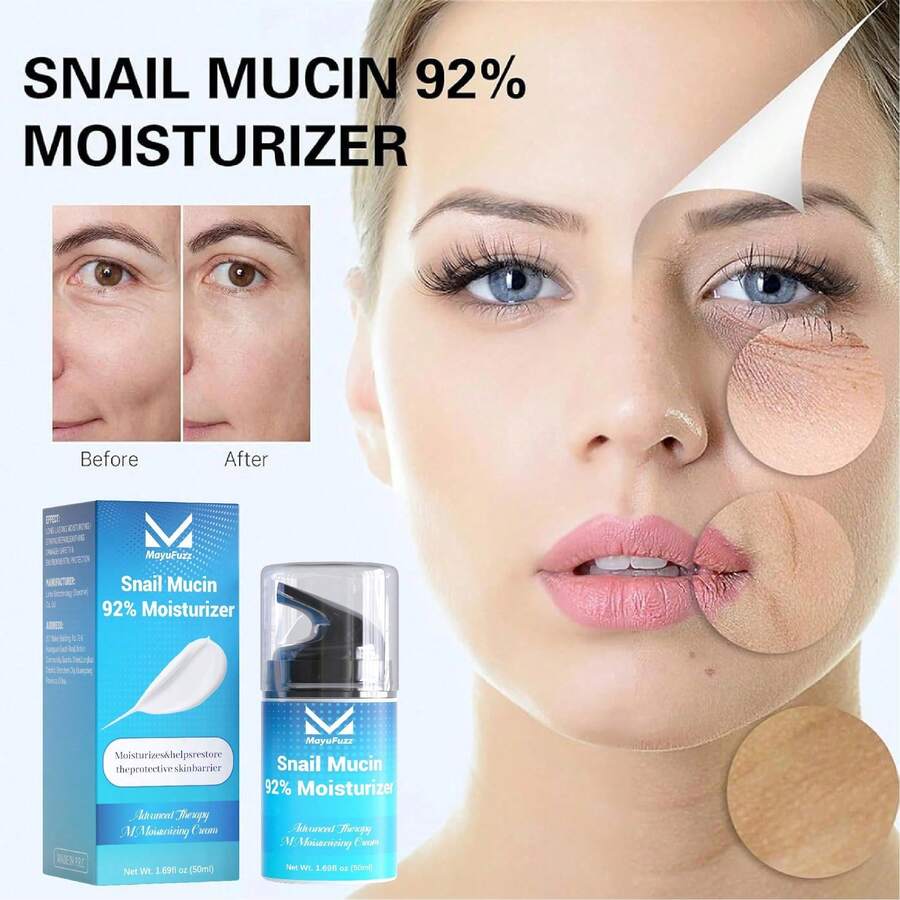 Makeup,Overnight Snail Recovery Cream 50ml - Wake Up To Baby-Soft Skin - Blue - View 1