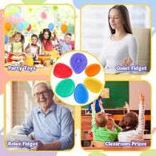1/2/3/5pcs,Vibrant Sensory Stones | Colorful & Textured Design | Ideal For Party Favors, Classroom Prizes, & Stress - Relief | Promote Sensory Stimulation, Calming Fidget | Sensory Fidget Stones | One - Size - Fits - All - 隨機色 random color - 查看 10