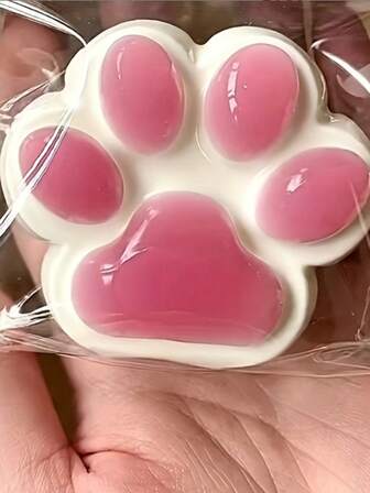 1pc Cat Claw Squeezy Squish Toy, Slow Rebound Grape, Stress Relief, Squish Maker, Cube Squish, Taba Squish Sticky, Bouncy Big Squeeze Cat Paw, Fidget Toy, Birthday Party Favors, Jelly Cat, Gift Bag Fillers, Classroom Prizes, Gift For Cats