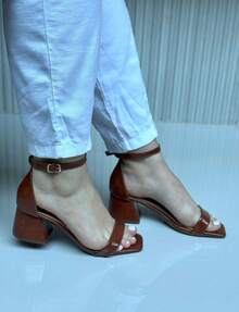 GISELE SANDAL / NUDE, CARAMEL, BLACK. For Parties, Everyday, Office. - Camel - View 4