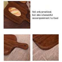1 Piece Rosewood Cutting Board - Wooden Kitchen Chopping Board, Stylish Long Handle, Solid Wood, For Cutting Meat, Cheese, Bread, Vegetables And Fruits - Charcuterie Board Cheese Serving Platter, Perfect For Gourmet Slicing And Display, Portable Camping Cutting Board, Essential For Modern Country Kitchen. Mother's Day Gift, Christmas Gift, Housewarming Gift, Wedding Season Kitchen Supplies.