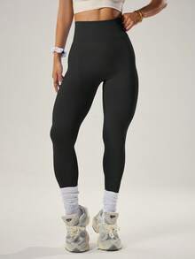 4pcs Women Seamless High Waist High Elastic Yoga Pants, Moisture-Wicking, Versatile Sports And Outdoor Trousers - Multicolor - View 7