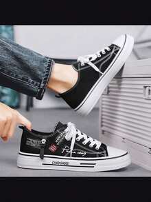 男士透气帆布鞋，舒适软底休闲运动鞋，适合学生，夏季 - 彩色 - 查看 6