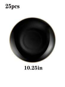 25 pièces Assiette de gâteau blanc, service de couverts de mariage de haute qualité, réutilisable et facile à nettoyer. Parfait pour la décoration de mariage, la décoration de fête, les anniversaires, les réunions de famille, les activités en plein air, l'école, la décoration de salle à manger et de cuisine pour les dîners de groupe