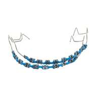 Temporary Dental Decoration With Metal Wire Dentures And Braces For Dental Metal Braces And Dental Tools Used For Dental Decoration