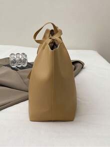 新款时尚大容量纯色 PU 皮革单肩手提包非常适合毕业生、女孩、户外、旅行和返校、背包、轻便、便携、商务休闲、女孩、女大学生、办公室、大学、中学、高中、工作、商务、通勤、游乐场、运动、购物和度假