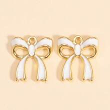 6 piezas de encantos de mariposa de esmalte de aleación lindos, accesorios para hacer joyería para mujeres DIY para aretes, pulseras y collares