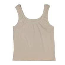 TOP de dama Canalé Casual Uso diario Todo temporada - Crema - Ver 4