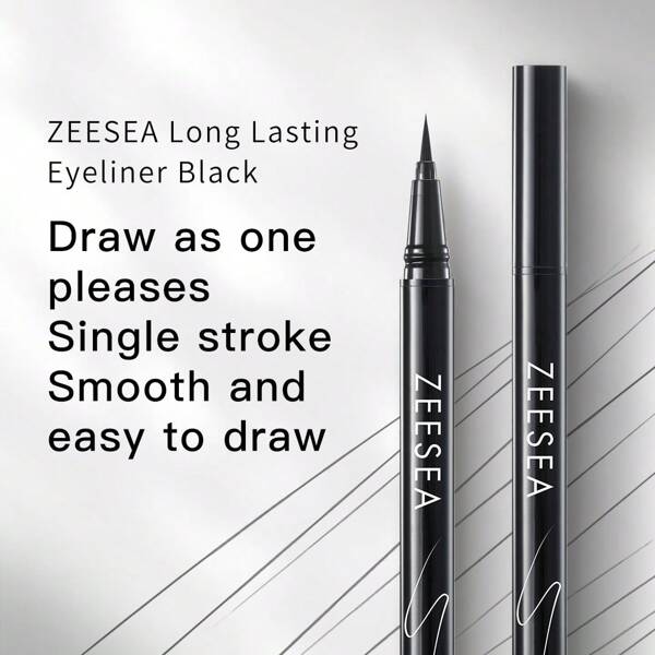 Zeesea ZEESEA Crayon Eyeliner Longue Tenue, Imperméable, Résistant à la Transpiration, Anti-Bavures, 0.55ml