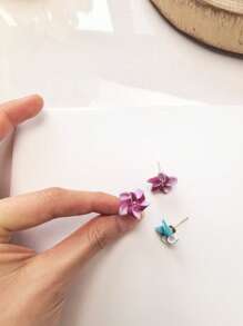 6pcs Windmill Polymer Clay Cutter Mold With High Precision DIY Handcrafted Earring Jewelry Clay Molds Embossing Pottery Tools