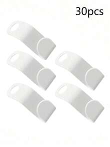 30 Pieces Of Mini Hangers Are Suitable For Wardrobe Connector Hooks, Stacked Plastic Wardrobe Coat Storage Racks, Thickened Plastic Connecting Buckle Hooks, Suitable For Various Types Of Hangers, Used For Wardrobe Organization, Connecting Hangers, Can Be Used In Stacks, Smooth Workmanship, New Material PP Material - trắng - Xem 7