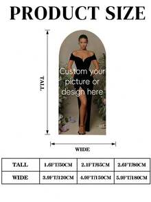 Personalized Spandex Arch Cover - Custom Arch Backdrop Cover Fit Round Top Backdrop Frame Stand, Arch Backdrop Cover For Birthday, Theme Party, Wedding,Multiple Size Options ,Forever Love - Multicolor - View 11