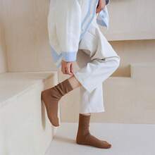 ¡RecomendadoCHARMKING - 6 pares de calcetines para mujer, lindos calcetines deportivos casuales de algodón neutro estético para mujer¡Top de Temporada - 02 Gris/café Claro/Caqui/Verde/Amarillo/Rojo café - Ver 6