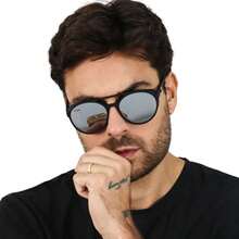 Boss Doha Men's Steampunk Sunglasses - Silver - View 4
