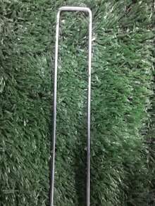 10/20/50 件 U 型镀锌花园帐篷钉，适用于草坪、草皮、植物的地钉 - 彩色 - 查看 5