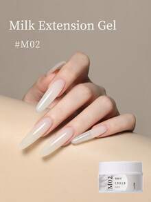 18ML Quick Extension Gel Nail Polish Nude Milk White Color Finger Prolong Acrylic Crystal Construction Hard Gel Varnish - 彩色 - 查看 8